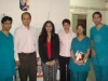 Dr. Gupta with local ophthalmologists and residents in training at Bhavnagar Trust Hospital
