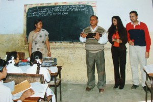 Drs.Gupta being introduced to students