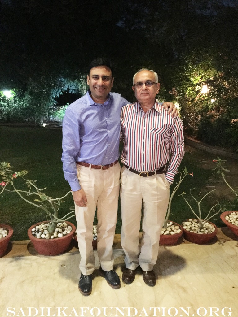 Dr. Mantu Gupta with prominent local urologist, Dr. Janak Desai.