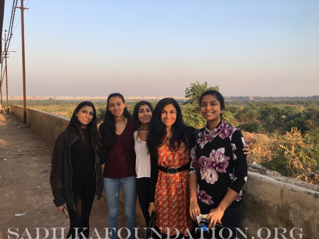 Sarina Gupta-Monika Bapna-Kasmira Gupta-Dr. Lopa Gupta-Pooja Jairam enjoying the local milieu after end of Camp day.